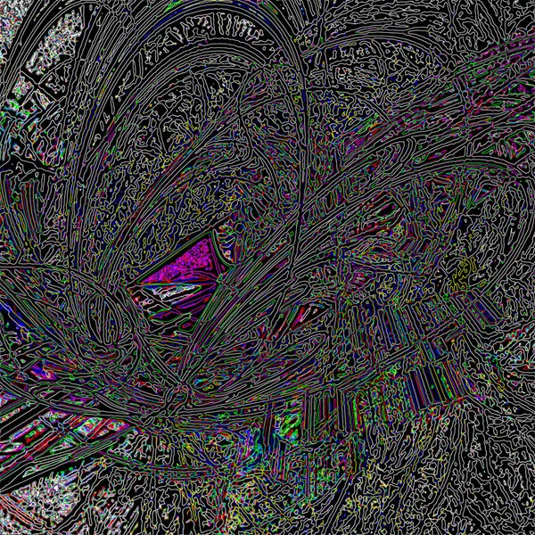 Fantasie Chaotische Kleurrijke Fractale Patroon Abstracte Fractale Vormen Rendering Afbeelding — Stockfoto