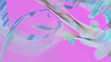 Fantezi kaotik renkli fraktal desen. Soyut Fraktal şekiller. 3D render resimde arka plan veya duvar kağıdı.