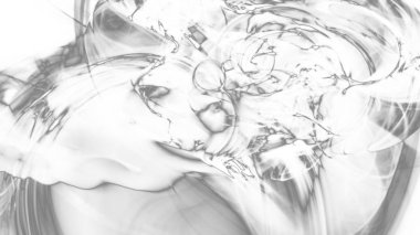 Fantezi kaotik renkli fraktal desen. Soyut Fraktal şekiller. 3D render resimde arka plan veya duvar kağıdı