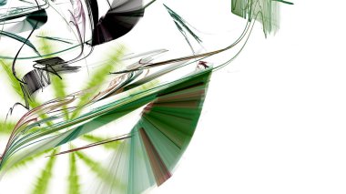 Fantezi kaotik renkli fraktal desen. Soyut Fraktal şekiller. 3D render resimde arka plan veya duvar kağıdı