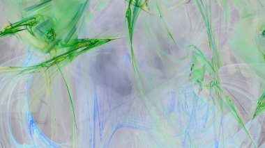 Fantezi kaotik renkli fraktal desen. Soyut Fraktal şekiller. 3D render resimde arka plan veya duvar kağıdı