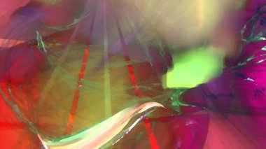 Fantezi kaotik renkli fraktal desen. Soyut Fraktal şekiller. 3D render resimde arka plan veya duvar kağıdı