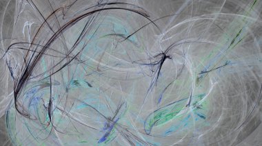 Fantezi kaotik renkli fraktal desen. Soyut Fraktal şekiller. 3D render resimde arka plan veya duvar kağıdı