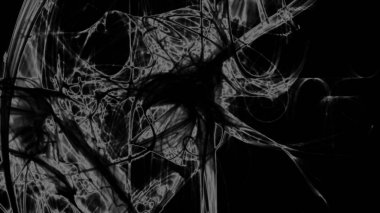 Fantezi kaotik renkli fraktal desen. Soyut Fraktal şekiller. 3D render resimde arka plan veya duvar kağıdı