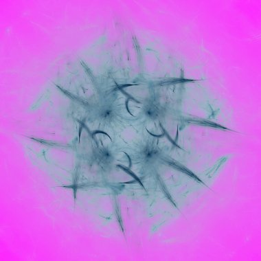 Fantezi kaotik renkli fraktal desen. Soyut Fraktal şekiller. 3D render resimde arka plan veya duvar kağıdı