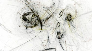 Fantezi kaotik renkli fraktal desen. Soyut Fraktal şekiller. 3D render resimde arka plan veya duvar kağıdı