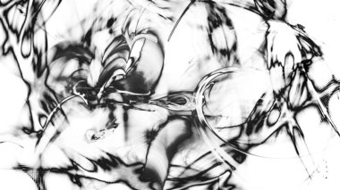 Fantezi kaotik renkli fraktal desen. Soyut Fraktal şekiller. 3D render resimde arka plan veya duvar kağıdı