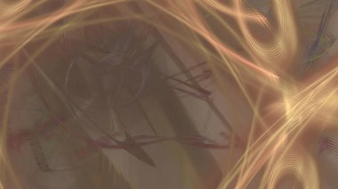 Fantezi kaotik renkli fraktal desen. Soyut Fraktal şekiller. 3D render resimde arka plan veya duvar kağıdı