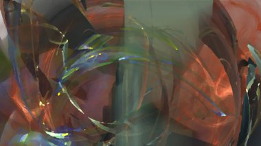 Fantezi kaotik renkli fraktal desen. Soyut Fraktal şekiller. 3D render resimde arka plan veya duvar kağıdı