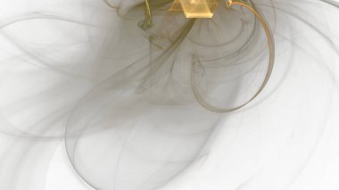 Fantezi kaotik renkli fraktal desen. Soyut Fraktal şekiller. 3D render resimde arka plan veya duvar kağıdı