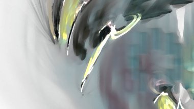 Fantezi kaotik renkli fraktal desen. Soyut Fraktal şekiller. 3D render resimde arka plan veya duvar kağıdı