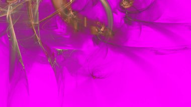 Fantezi kaotik renkli fraktal desen. Soyut Fraktal şekiller. 3D render resimde arka plan veya duvar kağıdı