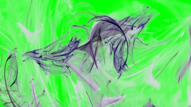 Fantezi kaotik renkli fraktal desen. Soyut Fraktal şekiller. 3D render resimde arka plan veya duvar kağıdı