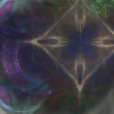 Fantezi kaotik renkli fraktal desen. Soyut Fraktal şekiller. 3D render resimde arka plan veya duvar kağıdı