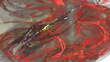 Fantezi kaotik renkli fraktal desen. Soyut Fraktal şekiller. 3D render resimde arka plan veya duvar kağıdı