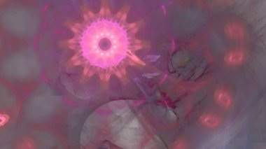 Fantezi kaotik renkli fraktal desen. Soyut Fraktal şekiller. 3D render resimde arka plan veya duvar kağıdı