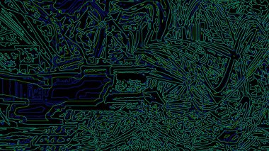 Fantezi kaotik renkli fraktal desen. Soyut Fraktal şekiller. 3D render resimde arka plan veya duvar kağıdı