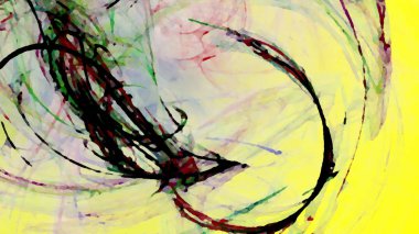 Fantezi kaotik renkli fraktal desen. Soyut Fraktal şekiller. 3D render resimde arka plan veya duvar kağıdı