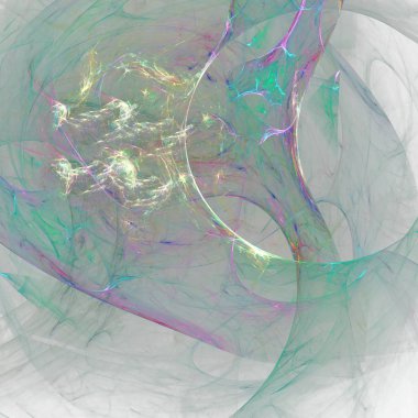 Fantezi kaotik renkli fraktal desen. Soyut Fraktal şekiller. 3D render resimde arka plan veya duvar kağıdı