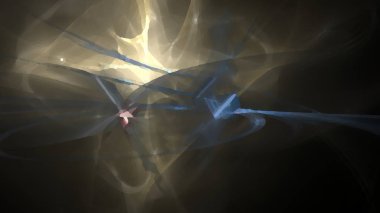 Fantezi kaotik renkli fraktal desen. Soyut Fraktal şekiller. 3D render resimde arka plan veya duvar kağıdı