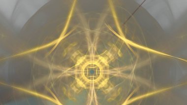 Fantezi kaotik renkli fraktal desen. Soyut Fraktal şekiller. 3D render resimde arka plan veya duvar kağıdı