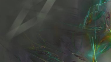 Fantezi kaotik renkli fraktal desen. Soyut Fraktal şekiller. 3D render resimde arka plan veya duvar kağıdı