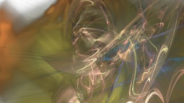 Fantezi kaotik renkli fraktal desen. Soyut Fraktal şekiller. 3D render resimde arka plan veya duvar kağıdı