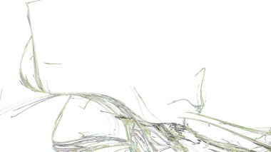 Fantezi kaotik renkli fraktal desen. Soyut Fraktal şekiller. 3D render resimde arka plan veya duvar kağıdı