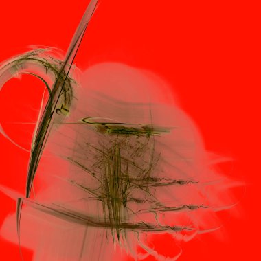 Fantezi kaotik renkli fraktal desen. Soyut Fraktal şekiller. 3D render resimde arka plan veya duvar kağıdı