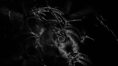 Fantezi kaotik renkli fraktal desen. Soyut Fraktal şekiller. 3D render resimde arka plan veya duvar kağıdı