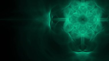 Fantezi kaotik renkli fraktal desen. Soyut Fraktal şekiller. 3D render resimde arka plan veya duvar kağıdı