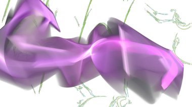 Fantezi kaotik renkli fraktal desen. Soyut Fraktal şekiller. 3D render resimde arka plan veya duvar kağıdı