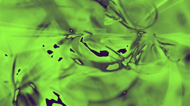 Fantezi kaotik renkli fraktal desen. Soyut Fraktal şekiller. 3D render resimde arka plan veya duvar kağıdı