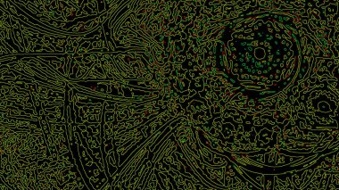 Fantezi kaotik renkli fraktal desen. Soyut Fraktal şekiller. 3D render resimde arka plan veya duvar kağıdı