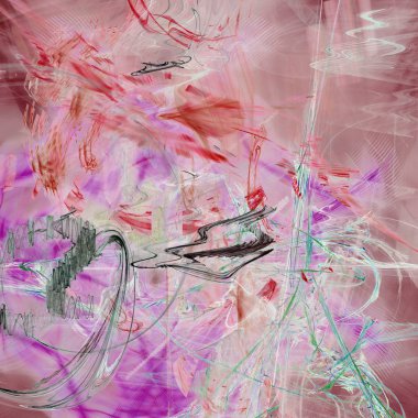 Fantezi kaotik renkli fraktal desen. Soyut Fraktal şekiller. 3D render resimde arka plan veya duvar kağıdı