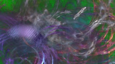 Fantezi kaotik renkli fraktal desen. Soyut Fraktal şekiller. 3D render resimde arka plan veya duvar kağıdı