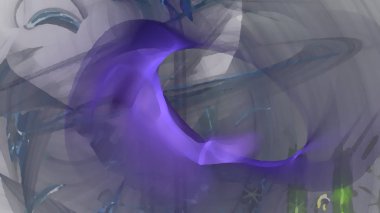 Fantezi kaotik renkli fraktal desen. Soyut Fraktal şekiller. 3D render resimde arka plan veya duvar kağıdı