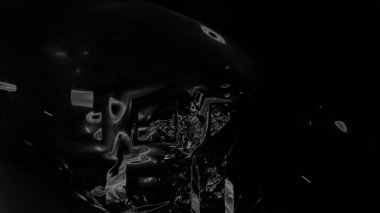 Fantezi kaotik renkli fraktal desen. Soyut Fraktal şekiller. 3D render resimde arka plan veya duvar kağıdı