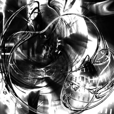 Fantezi kaotik renkli fraktal desen. Soyut Fraktal şekiller. 3D render resimde arka plan veya duvar kağıdı