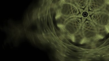 Fantezi kaotik renkli fraktal desen. Soyut Fraktal şekiller. 3D render resimde arka plan veya duvar kağıdı