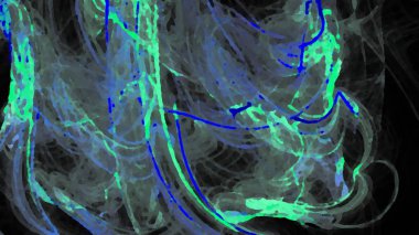 Fantezi kaotik renkli fraktal desen. Soyut Fraktal şekiller. 3D render resimde arka plan veya duvar kağıdı