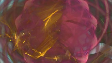 Fantezi kaotik renkli fraktal desen. Soyut Fraktal şekiller. 3D render resimde arka plan veya duvar kağıdı