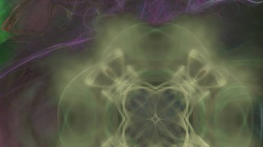 Fantezi kaotik renkli fraktal desen. Soyut Fraktal şekiller. 3D render resimde arka plan veya duvar kağıdı