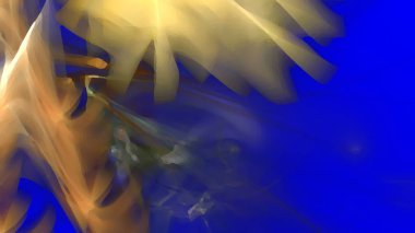 Fantezi kaotik renkli fraktal desen. Soyut Fraktal şekiller. 3D render resimde arka plan veya duvar kağıdı