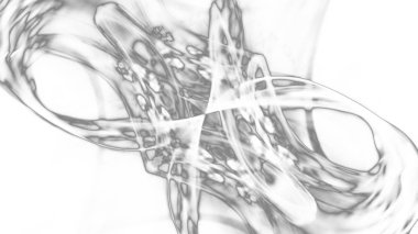 Fantezi kaotik renkli fraktal desen. Soyut Fraktal şekiller. 3D render resimde arka plan veya duvar kağıdı