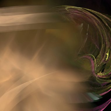 Fantezi kaotik renkli fraktal desen. Soyut Fraktal şekiller. 3D render resimde arka plan veya duvar kağıdı