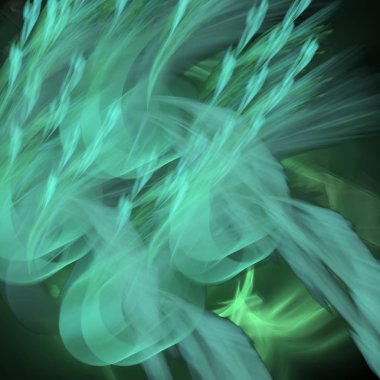 Fantezi kaotik renkli fraktal desen. Soyut Fraktal şekiller. 3D render resimde arka plan veya duvar kağıdı