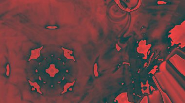 Fantezi kaotik renkli fraktal desen. Soyut Fraktal şekiller. 3D render resimde arka plan veya duvar kağıdı