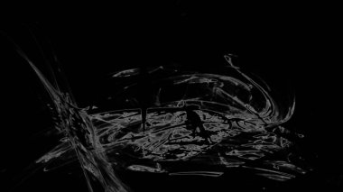 Fantezi kaotik renkli fraktal desen. Soyut Fraktal şekiller. 3D render resimde arka plan veya duvar kağıdı