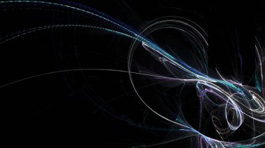 Fantezi kaotik renkli fraktal desen. Soyut Fraktal şekiller. 3D render resimde arka plan veya duvar kağıdı